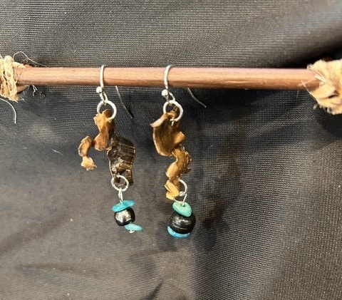 Stacked hand-stamped brass bracelet